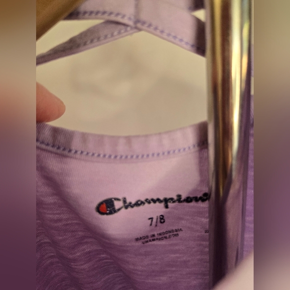 Champion Girls Graphic T-Shirt Bundle Size 7/8 – Strong Brave Kind + Just Be You - Picture 2 of 6